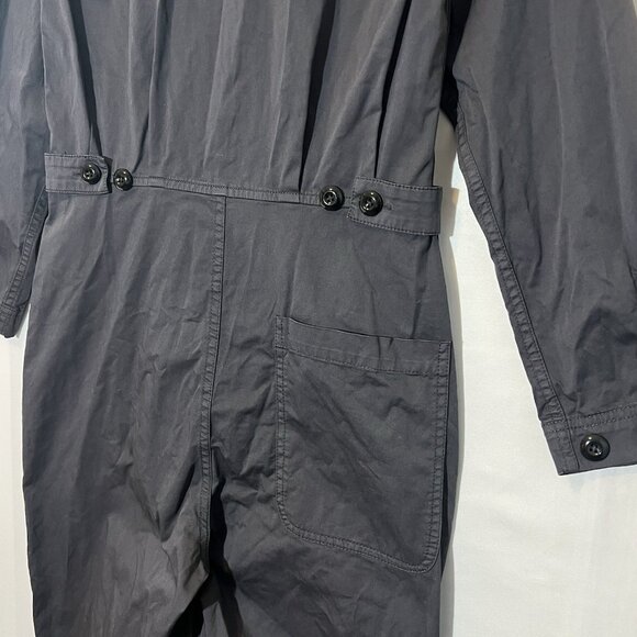 Alex Mill Women’s Jumpsuit XS Iron Grey Cotton Long Sleeves Button Pockets - Picture 16 of 16